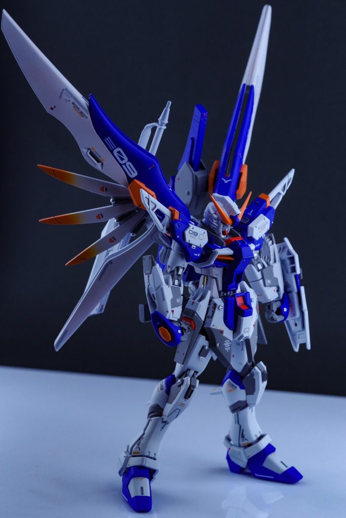 腕と手をアメイジングストライクフリーダムに交換したので体格をよりマッシブに変更