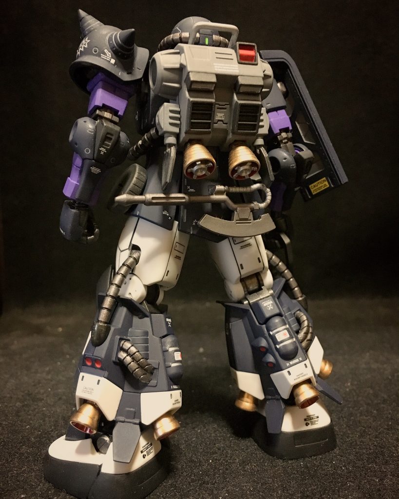 HG 1/144 高機動型ザクII 黒い三連星機–3枚目/制作者：aki_modeling_ig