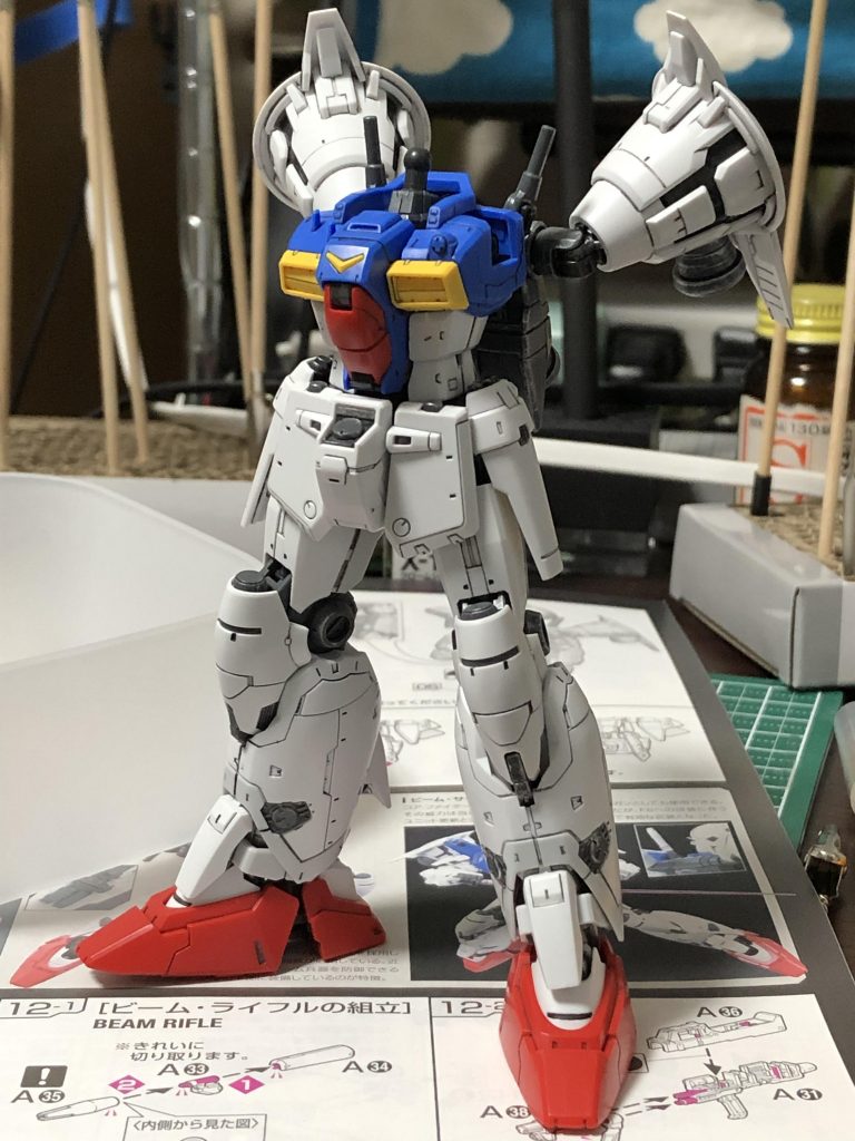 この状態ですでにカッコいいことに震えました(笑)良いキットですね!