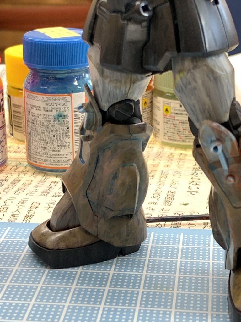 まだ好みの色になる前です。