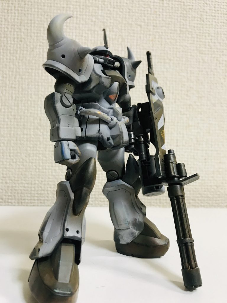 グフカスタム.冬季迷彩風–4枚目/制作者：shibu69Art works