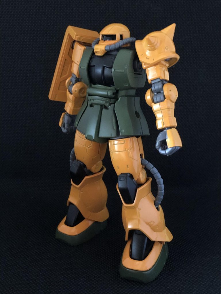 本体塗装後。
カラーリングがブリリアントオレンジとNATOグリーンなのはオレンジをイメージしてみました。