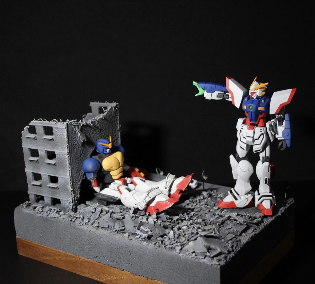 HG シャイニングガンダム+マックスター–2枚目/制作者:mandomまんだむ