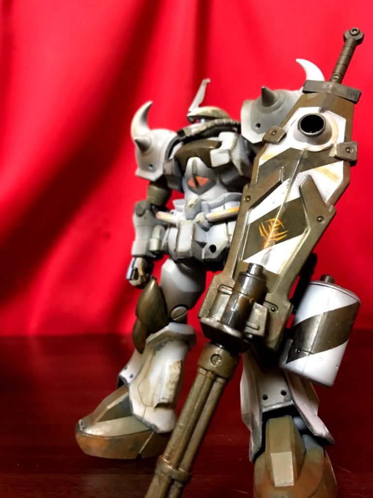 グフカスタム.冬季迷彩風–5枚目/制作者：shibu69Art works