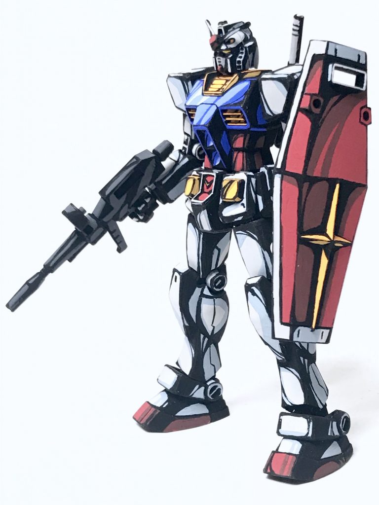 1/144 RX-78-2 ガンダム イラスト風–5枚目/制作者：@j_gunaka
