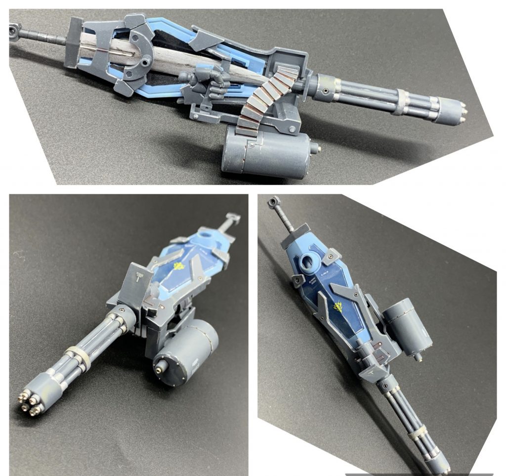 目玉のガトリングシールドはメタルパーツ増し増しです。