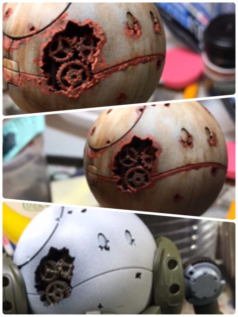 錆びて行く様を途中経過までまとめてみました。
このあともう少し色味を足したり、苔感を入れて雰囲気を変えましたがスタートから見てもかなり汚くなったなぁ…😆