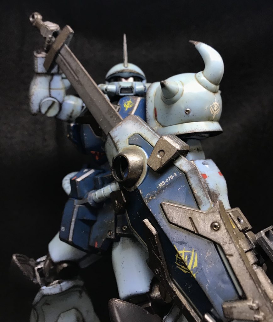 グフカスタム がっつりウェザリング–3枚目/制作者：しん@よなよなモデラー