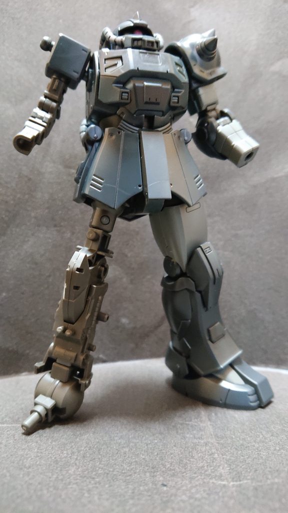 半分外装を付けて。