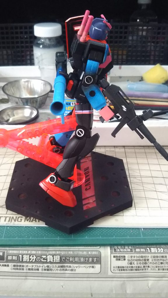 アクションベースは前回製作のユニコーンのベース部分と交換してます。息子がピンク好きなんで！