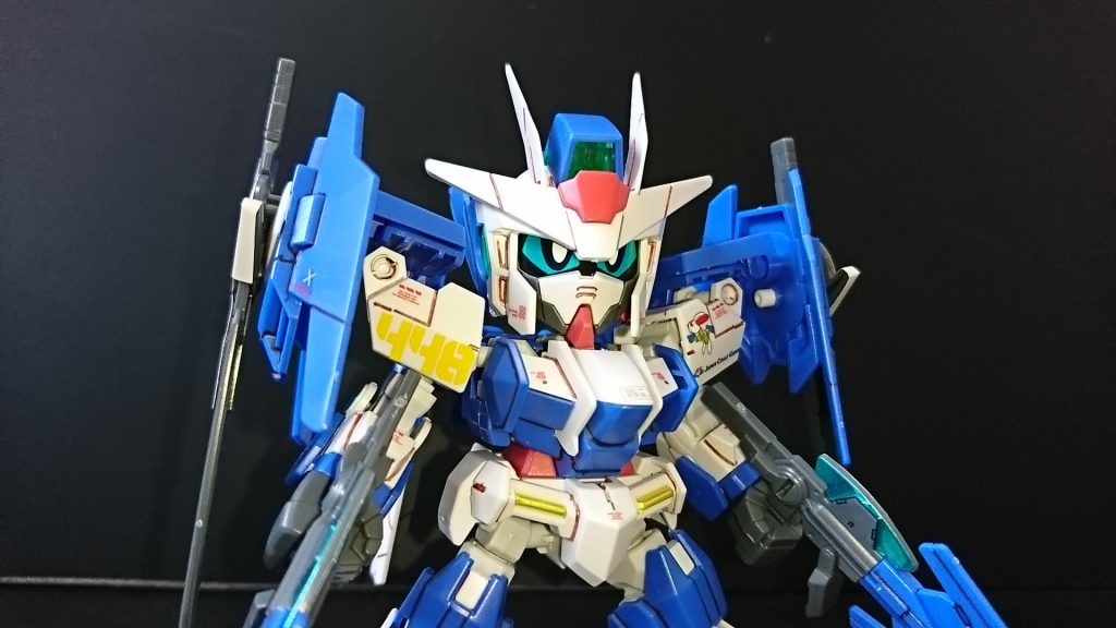 両肩にマーキングとコーションデカール