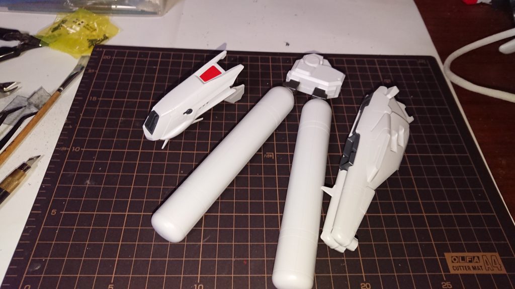 各、パーツ組み立て終了(Iフィールド、プロペラント)