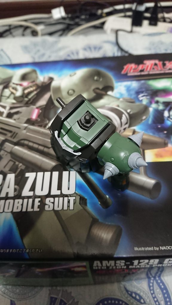 スパイクは、ビルダーズパーツのMSスパイク2を使用。足に刺さると痛そう………