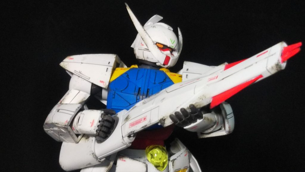 トップにも採用した、ライフルを抱えてのワンショット
正直ライフルの目消しや塗り分けが1番キツい作業だったかもしれません