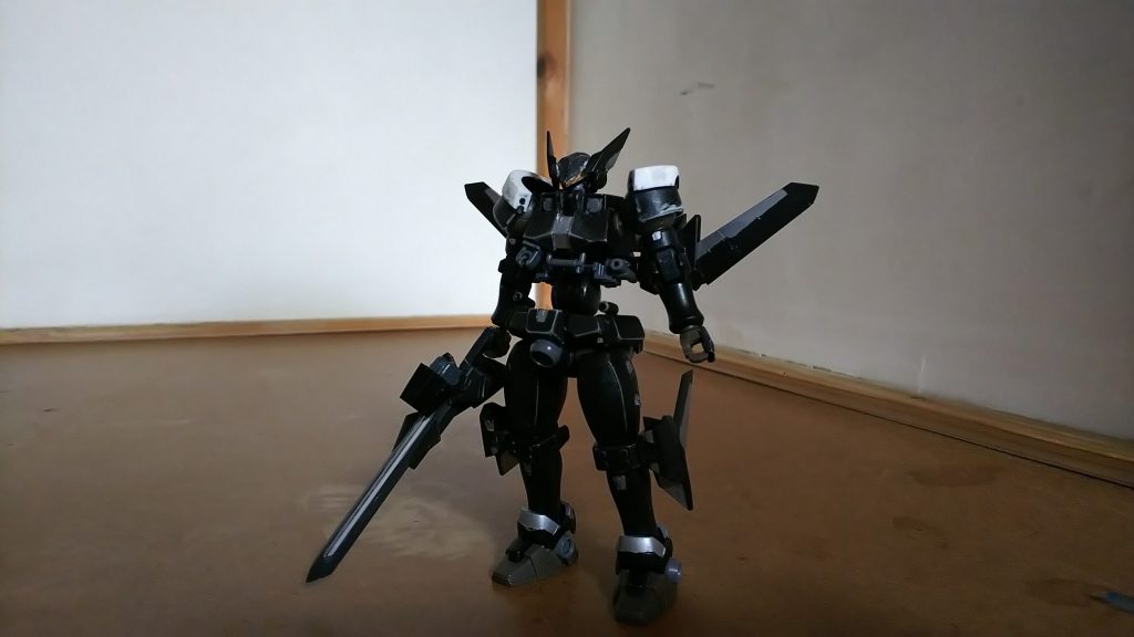 HGリーオーをベースにHGフラッグカスタムのキットを加えカスタム
四肢はほぼリーオーなのに変形機構をフラッグからもらい全体的にスマートな印象