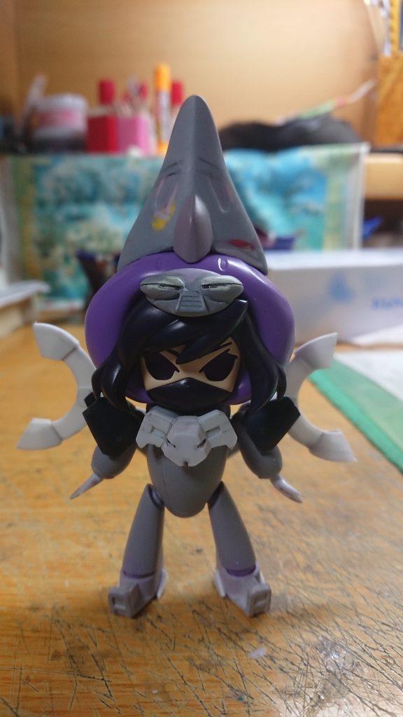 制作途中。

肩パーツは、シュバルベグレイズの脛(すね)パーツを加工してます。