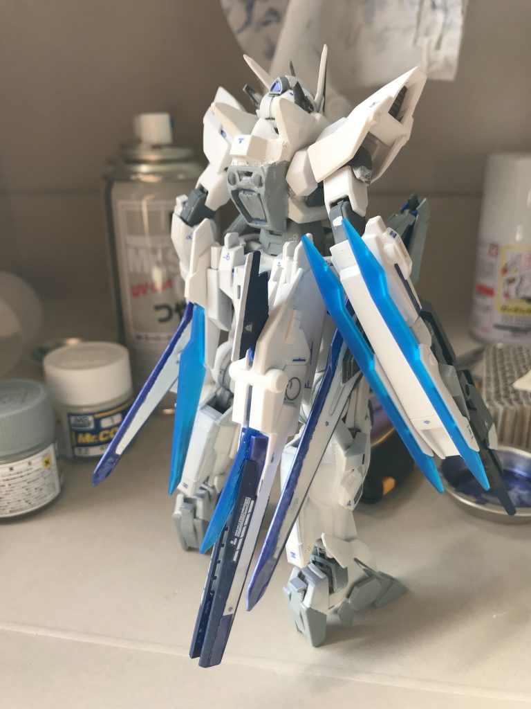 ロングライフルの先は運良く画像のようにマウントできたのでこうしました。