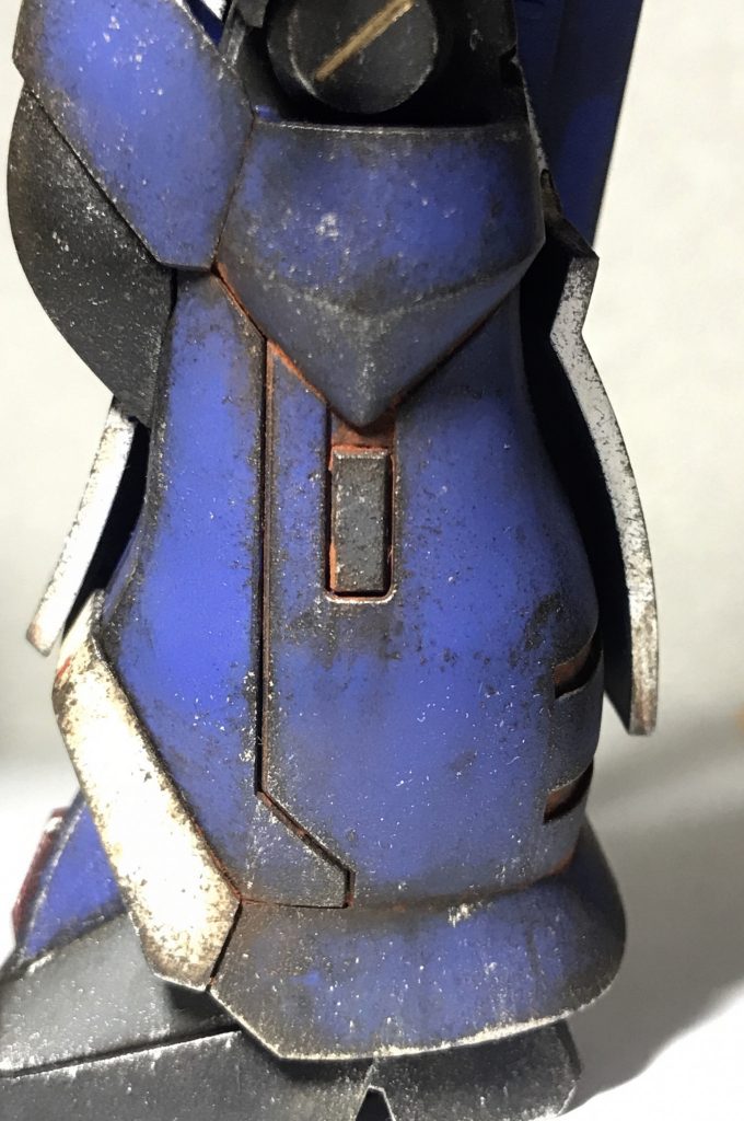 汚しの一部分。