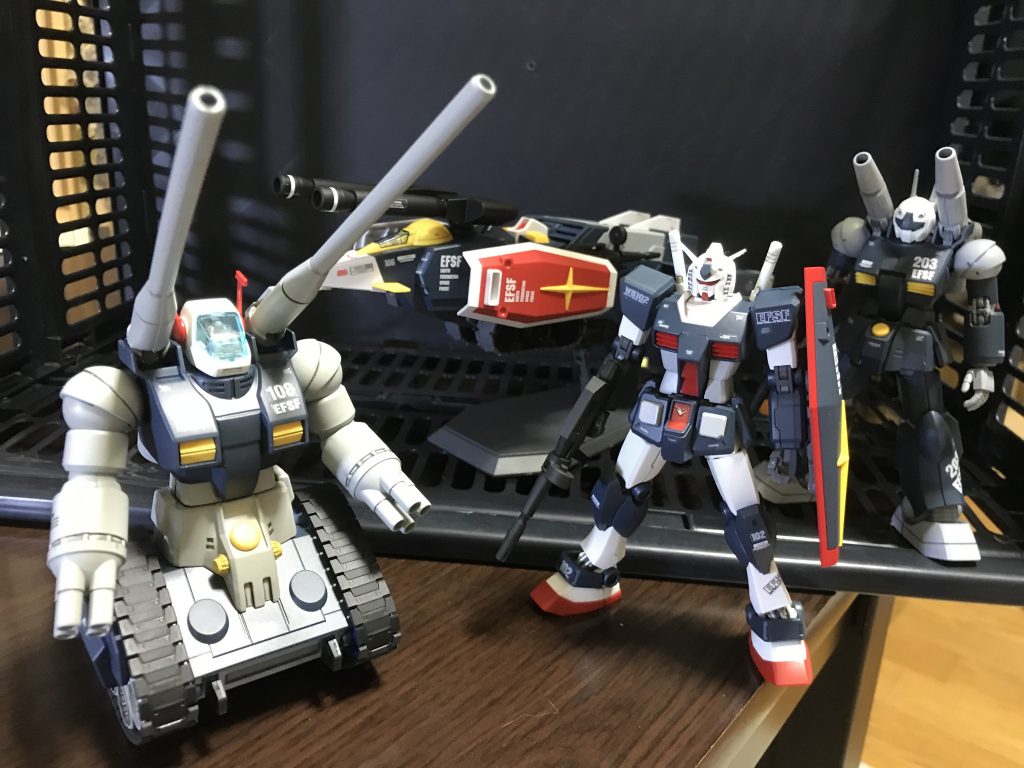 ジオン残存兵力追撃部隊でした。