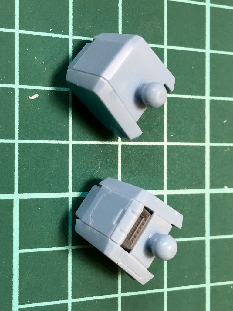 肩のディテールアップ