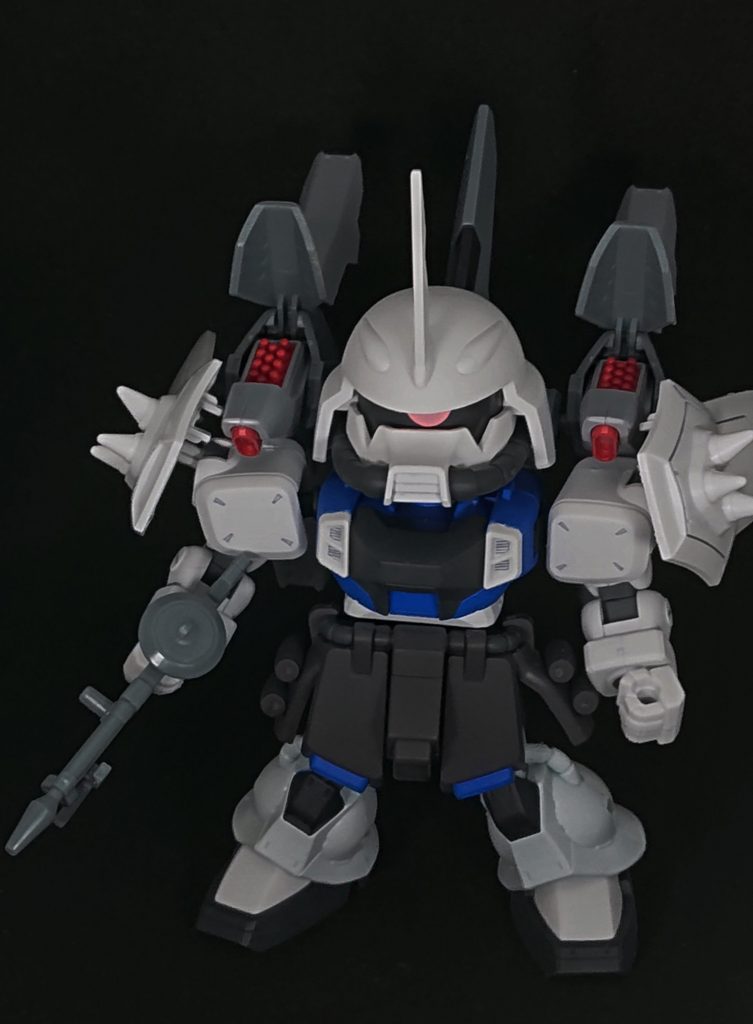 ブレイズウィザードの両サイドのブースター・ミサイル部分もHGに換装しています