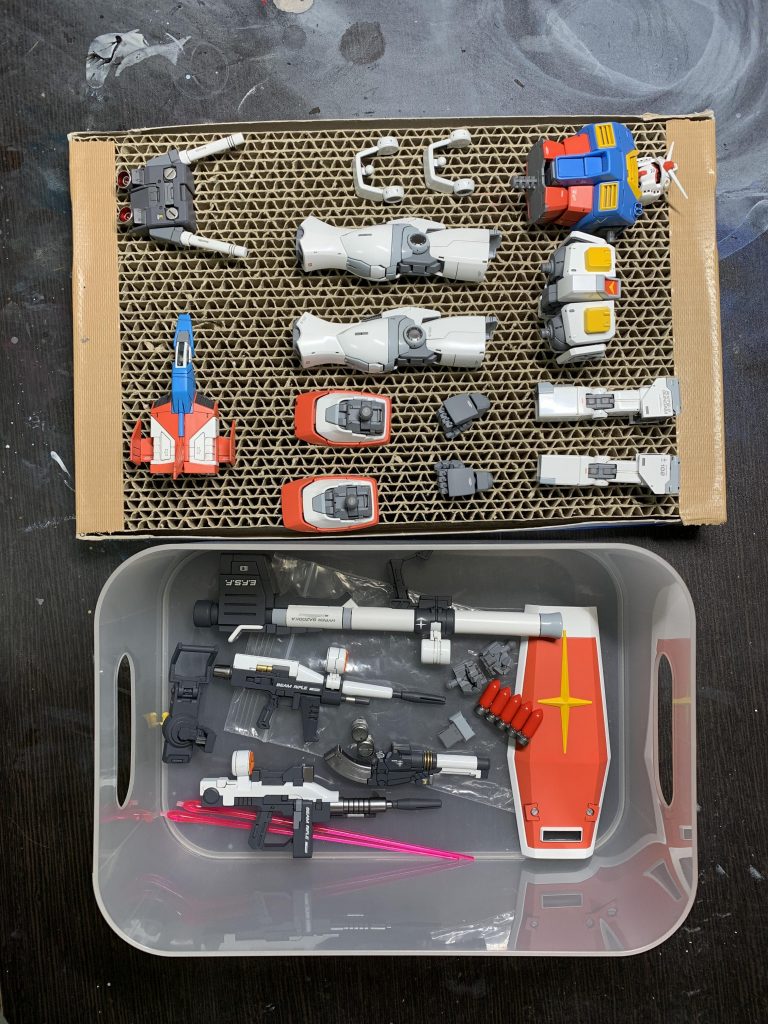 別キットのコアファイター（MGガンダム Ver.Ka)が余ってたのでついでに作りました。