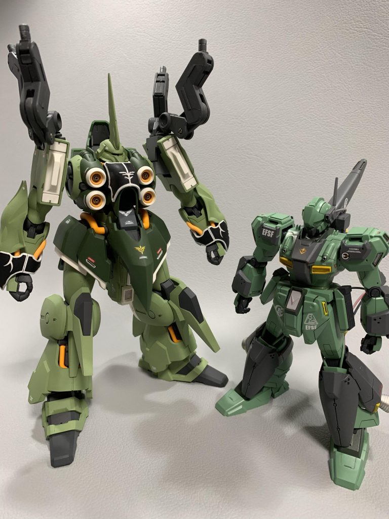 今回の製作にあたりクシャトリアもブラッシュアップ、LEDを内蔵しました