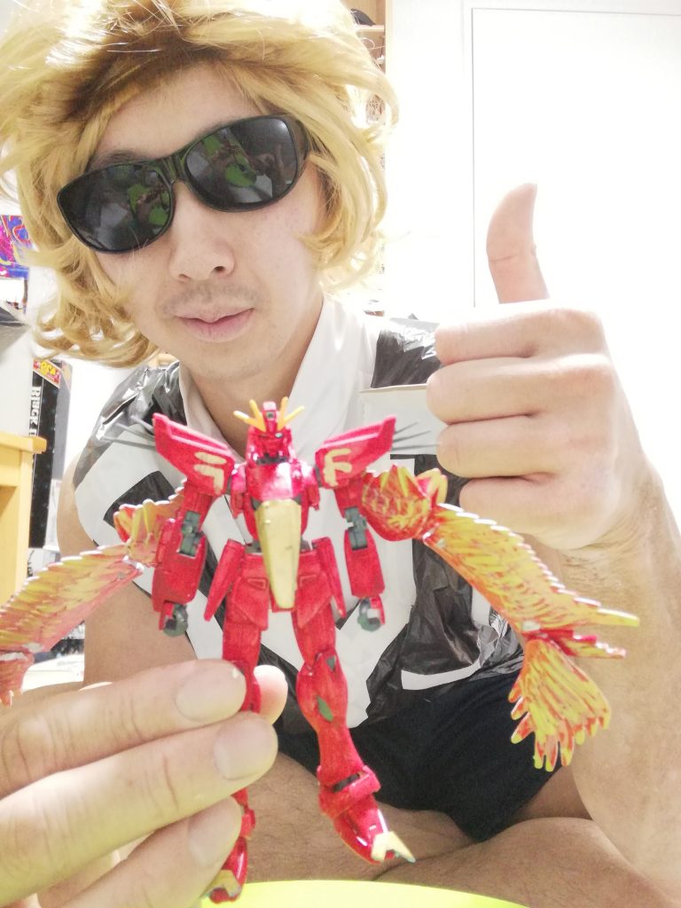 そっから✨羽✨くちばし✨足の爪つけて完成です✨今回は✨簡単✨塗装✨改造で作りました✨これも✨ガンプラ制作✨の楽しみかたかなと思います✨