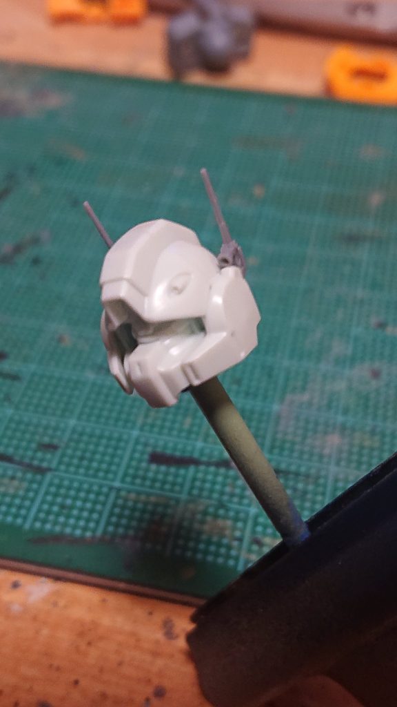 アンテナは艦船模型の余りからセット