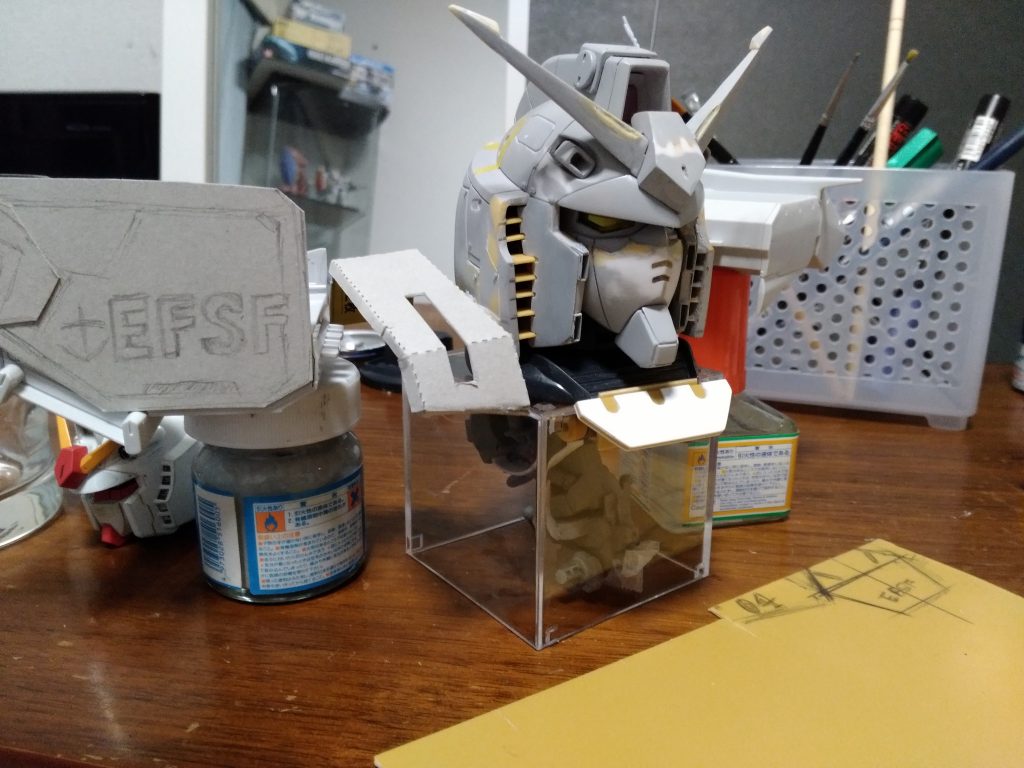 マスキングテープ形とり、厚紙工作、現物合わせ
初スクラッチ、どこまでやるべきか