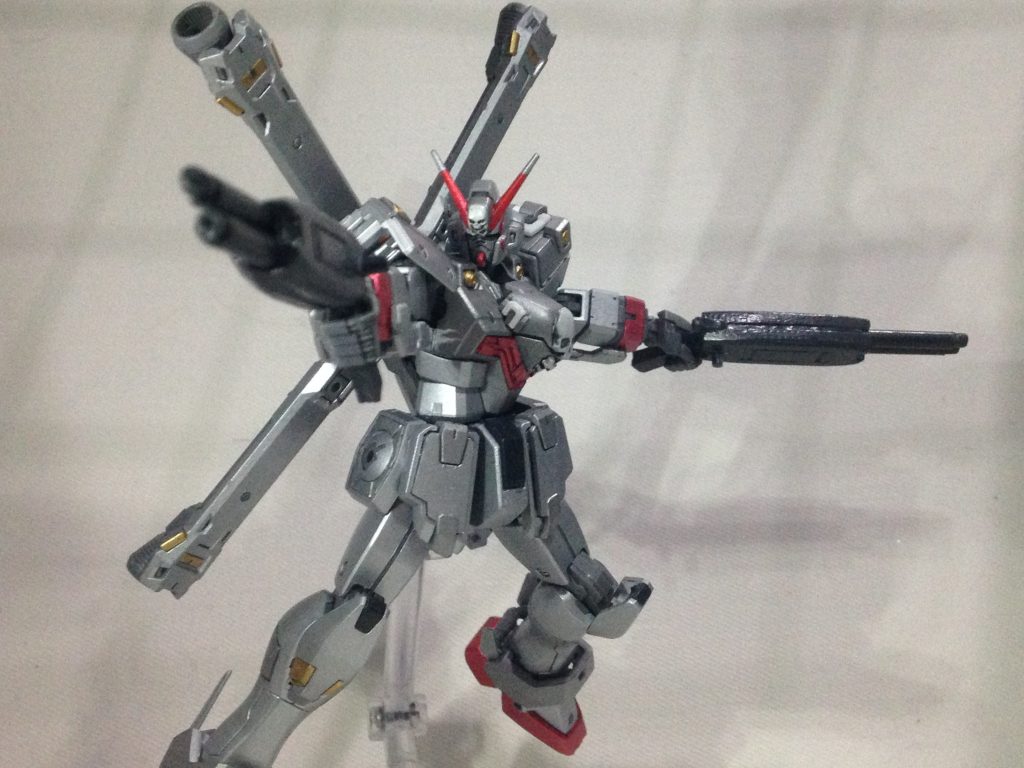 武装のバタフライバスターは3Dプリンターにて制作
銃口部分は3ミリのプラ棒を使用しています