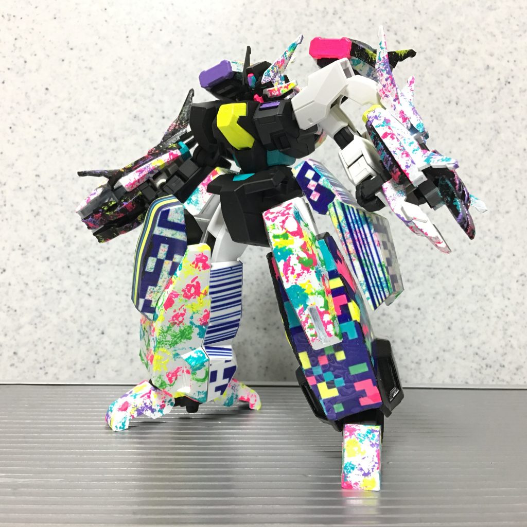 3代目「ガンダムシェヘラザード・カラフルジニー」
GUNSTAビルドダイバーズコンペに出展した作品です。
C言語は外しましたが、色数を増やしたり配色を工夫しました。
( 。・v・。)ノ 以上、最後までご覧いただき、ありがとうございました。