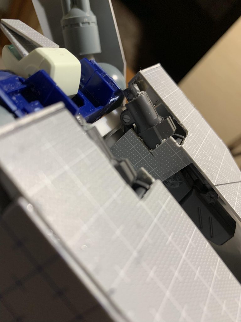 砲稼働ギミックはオリジンガンタンクのものをそのまま持ってきました。