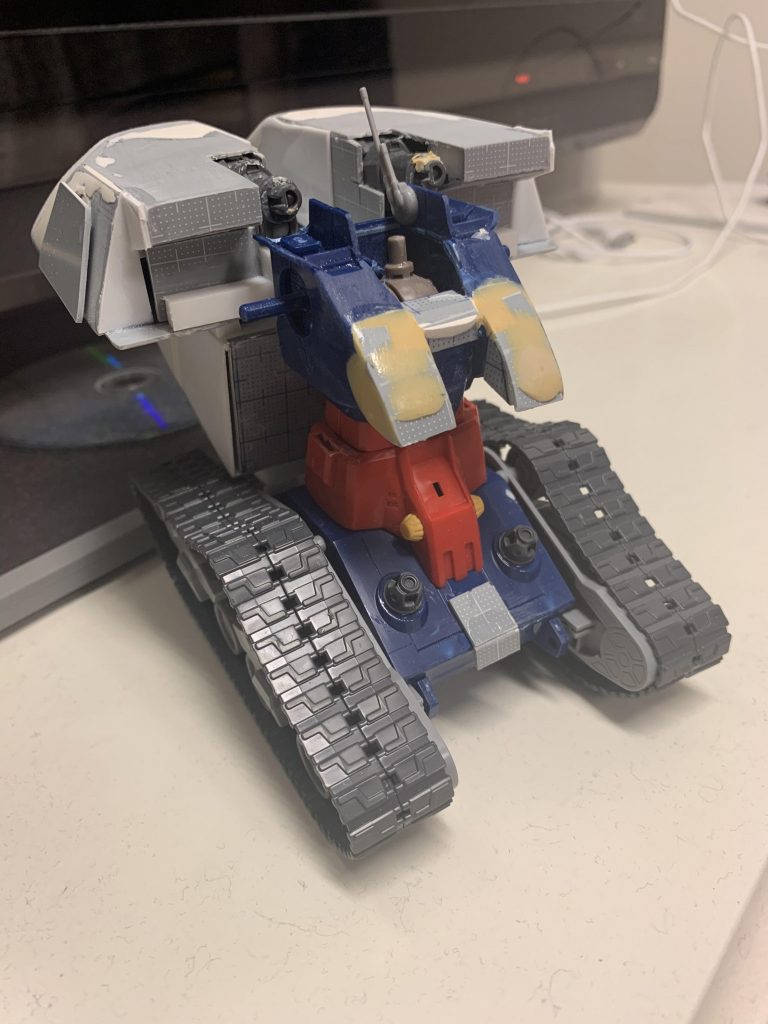 パテもって削って