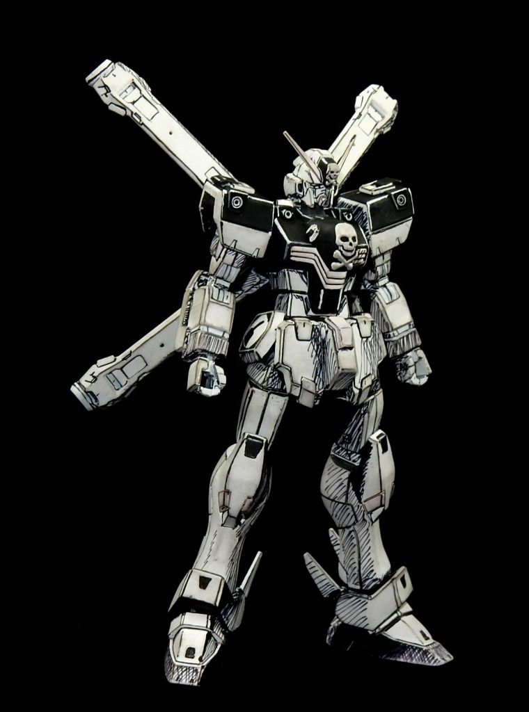 マンガ風　HGクロスボーンガンダムX1改改–4枚目/制作者：今日