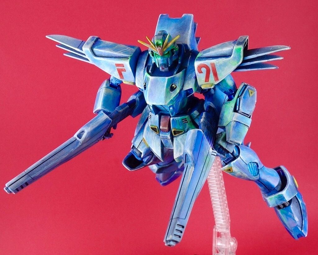 旧キット 1/100 ガンダムF９１–7枚目/制作者：@館長
