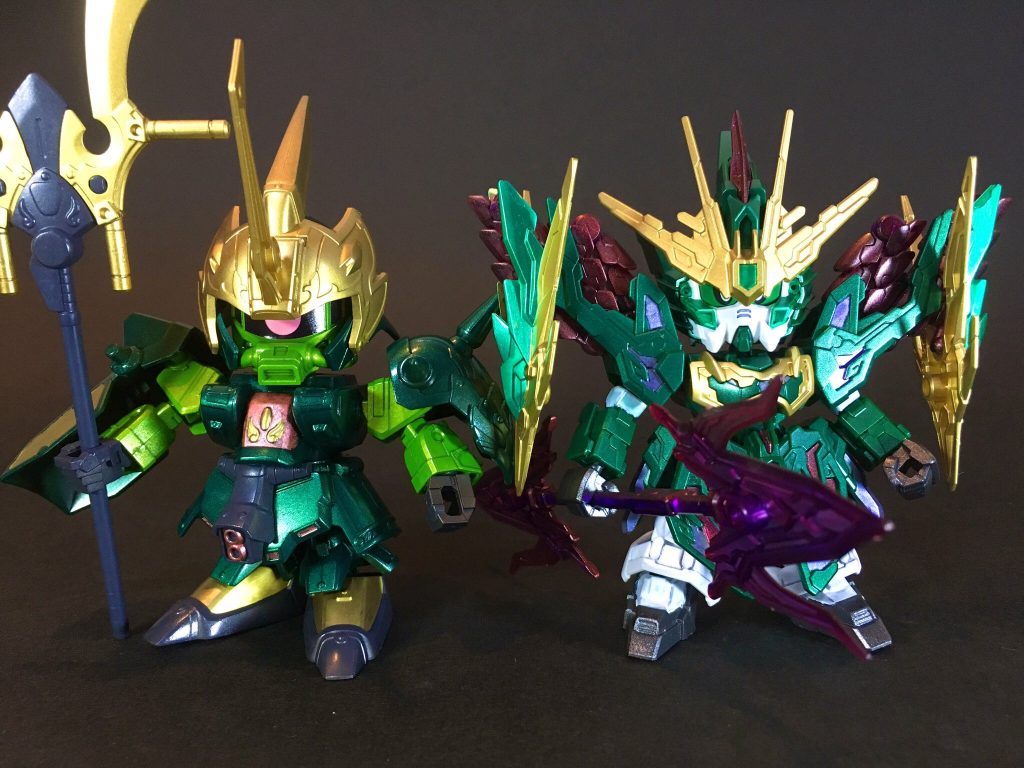 SD三国伝・張郃ザクⅢと並び