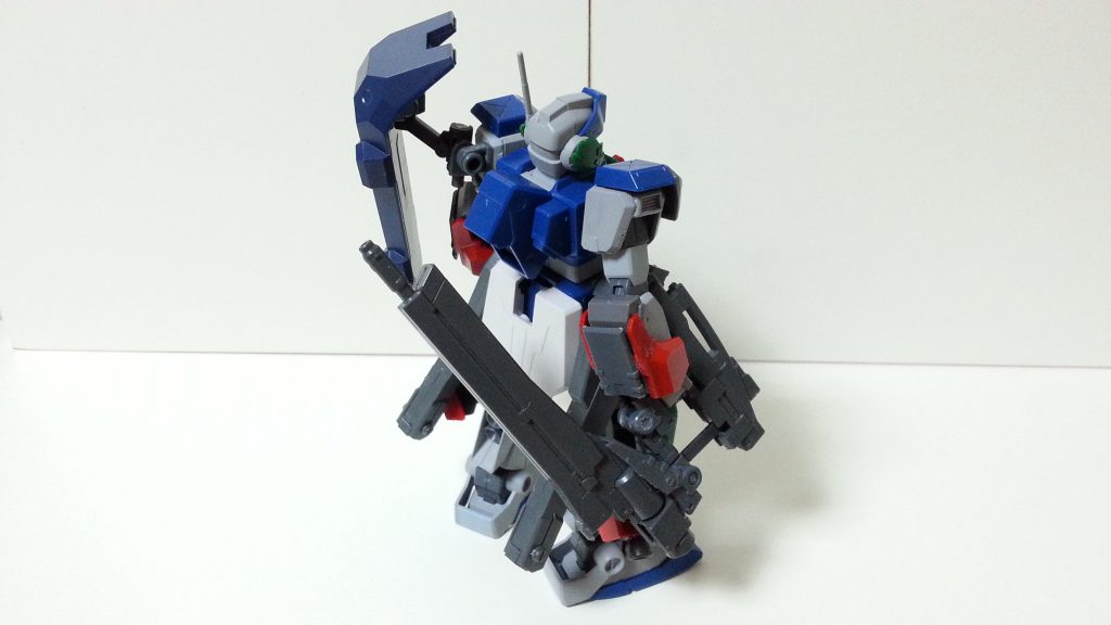 背部②
可変式ビームライフルはジンクスの物を改造。