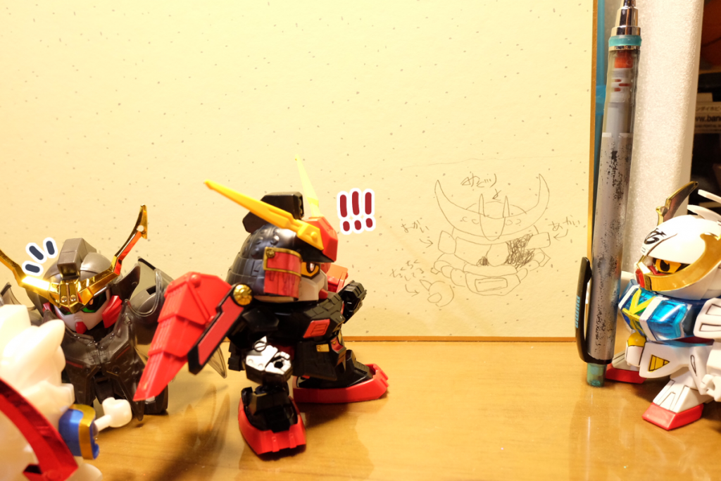 武者∀：この人のことですか？
烈火：ま……*まさしく！！！  まさしくその通りじゃああ！！！*

武者デス：相変わらず声デカいな