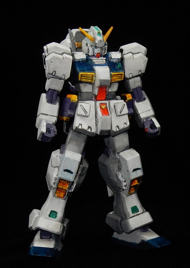 電ホ付録1/144ヘイズル　イラスト風塗装–2枚目/制作者：今日