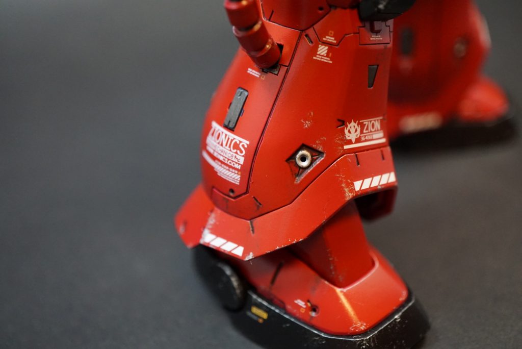 デカールの段差消しにも挑戦してみました。