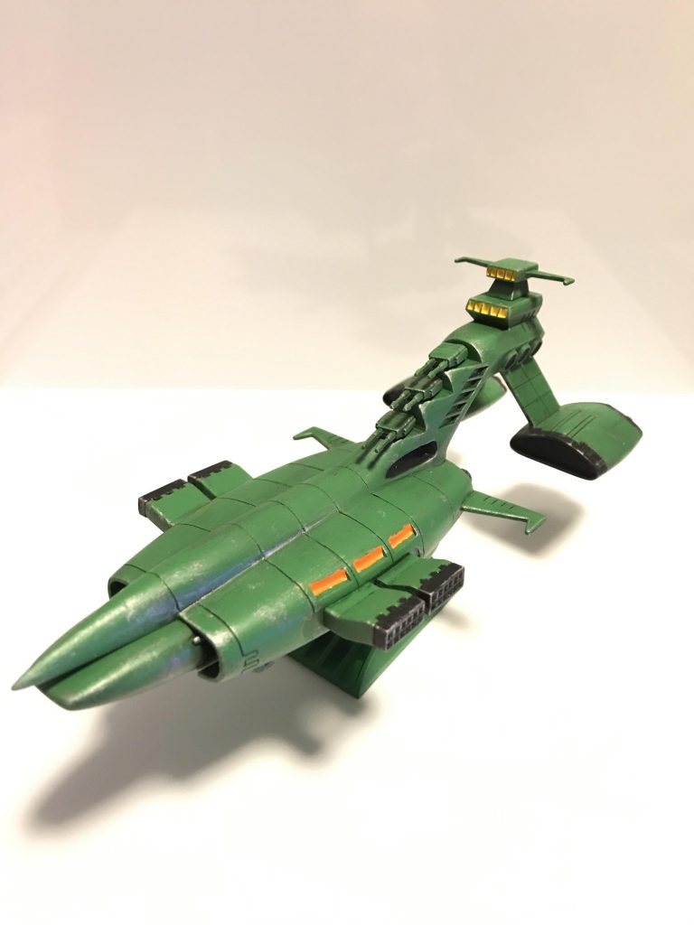 旧キット 1/1200 量産型ムサイ–2枚目/制作者：蒼き鷹