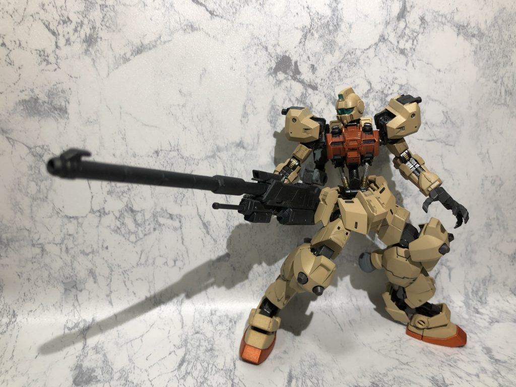 滑空砲
バックパックより接続アームで繋がっているため、自由に展開できます。