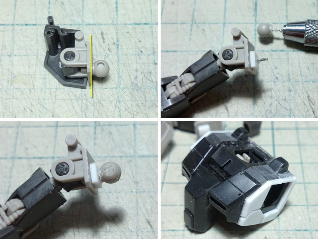 腕付け根、胸部幅増し