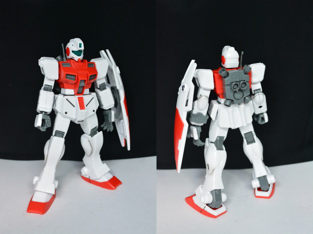 ## ジム・コマンド
ジムD型をベースに改良された機体。
限りなくRX-78に近い性能らしいです。