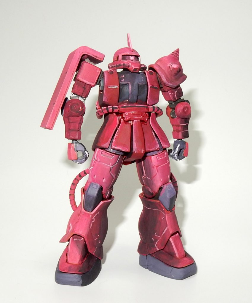 HGオリジンシャアザク　厚塗りイラスト風–2枚目/制作者：今日