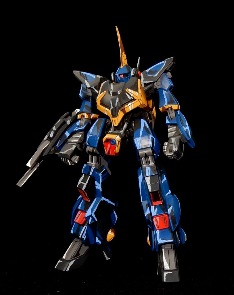 HGUCバーザム　ワカメ影イラスト風塗装–2枚目/制作者：今日