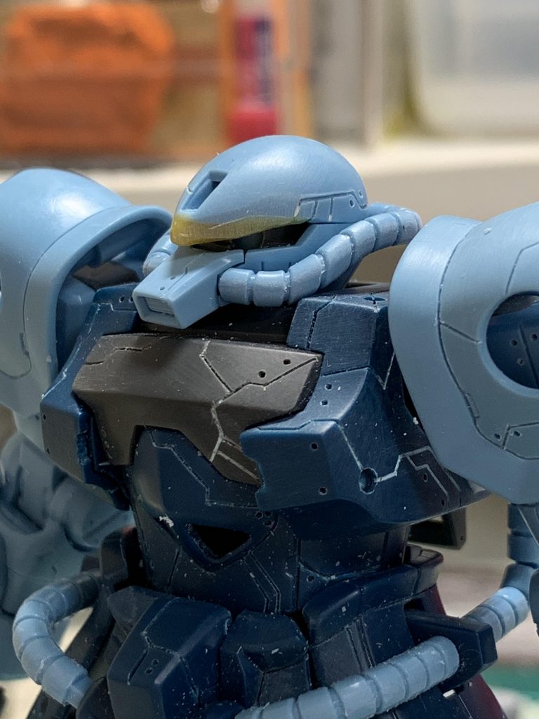 日差しとスパイク改修
日差しは光硬化パテで時間短縮
スパイクごとくり抜いてスパイクの受けを設置してMSGのスパイクを使用( ^ω^ )