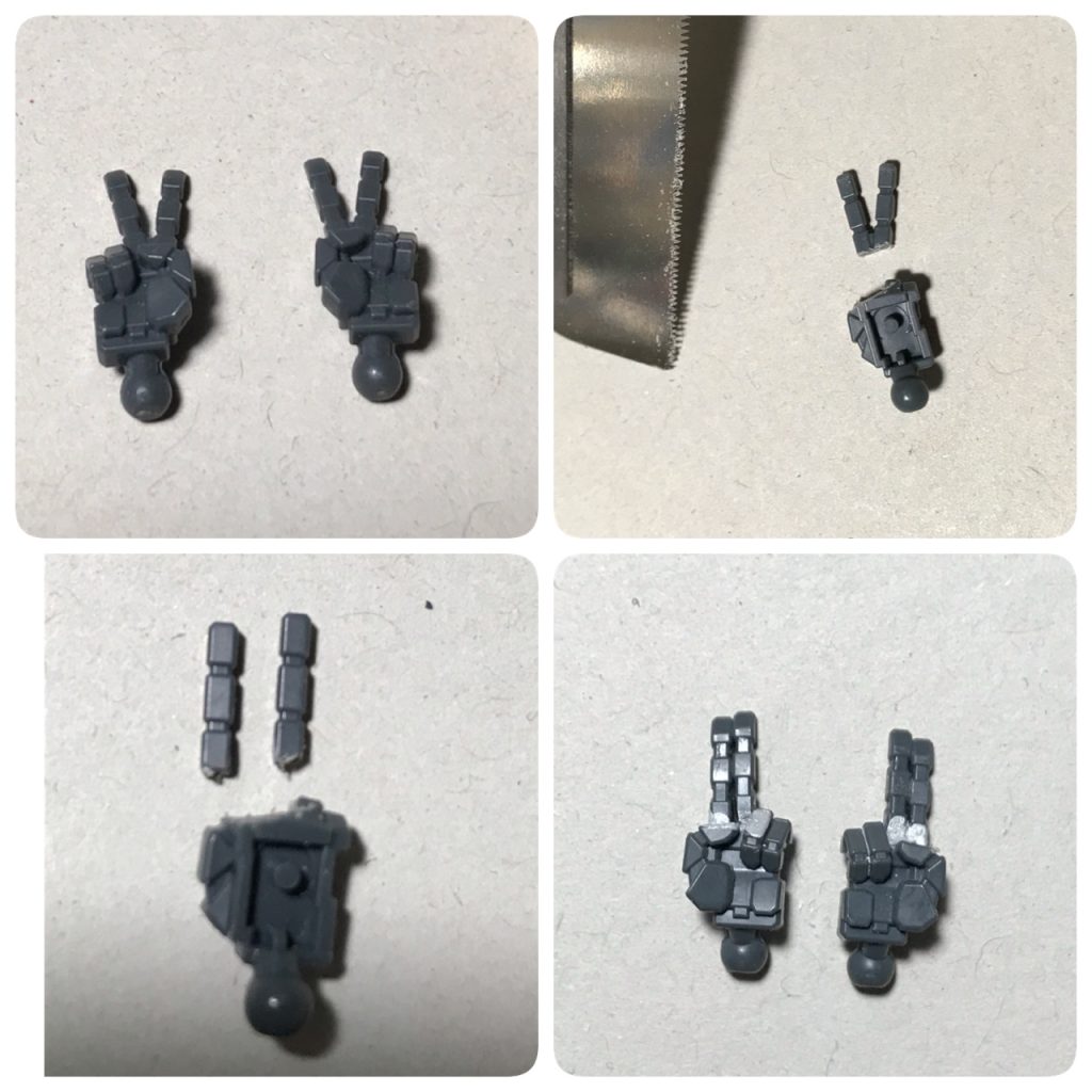 特徴的な忍び手は、使い所のないピースサインを使って製作しました(・∀・)