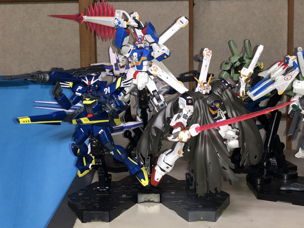 X1、X3、F91ハリソン機3機揃ってのショット。